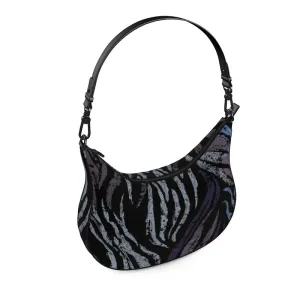 Vampire Art Grunge Dark Zebra Curve Hobo Bag